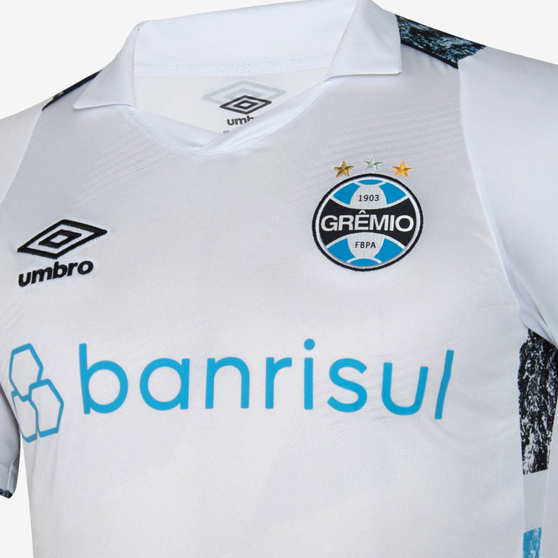 Camisa Grêmio II 24-25 - Torcedor Masculina - Branca e Azul