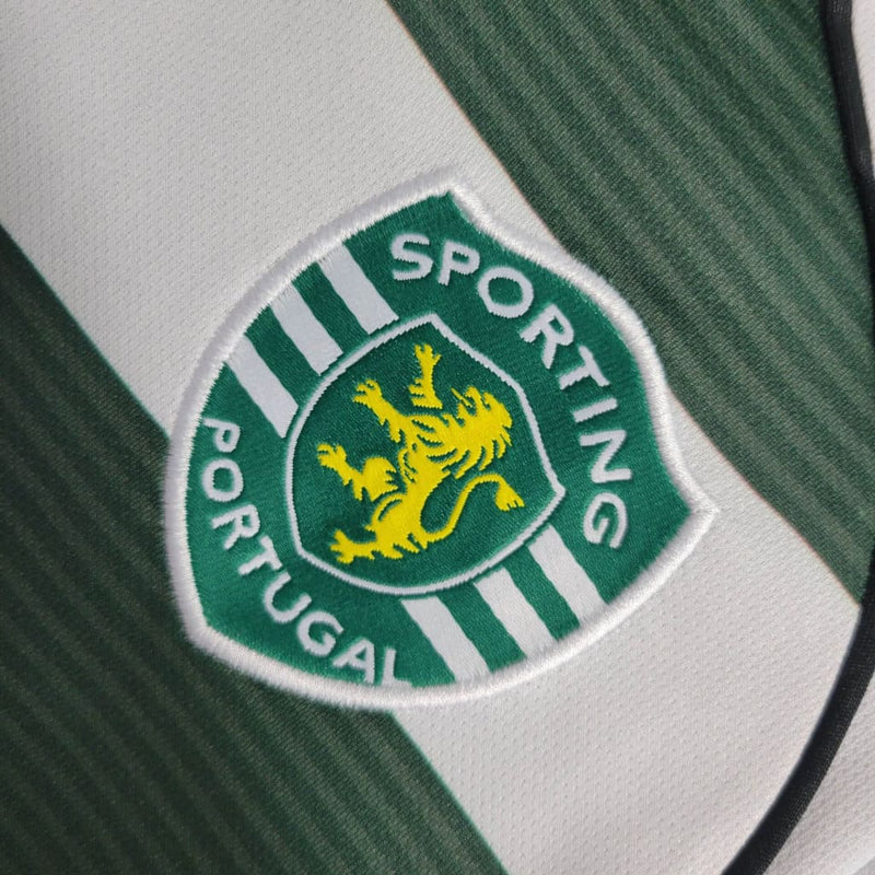 Camisa Sporting Home 2001/03 - Versão Retro Manga Longa