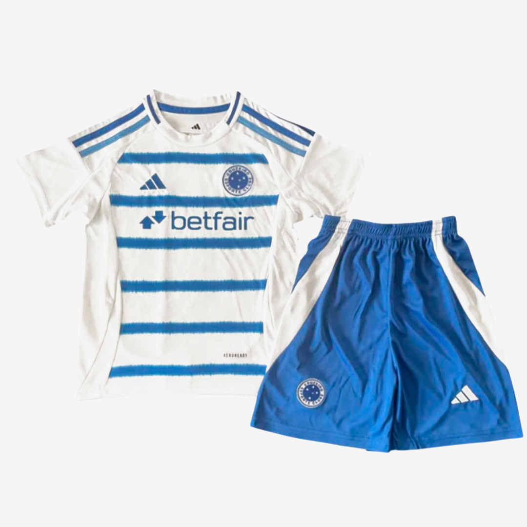 Conjunto Infantil Cruzeiro II 25/26 – Branco e Azul