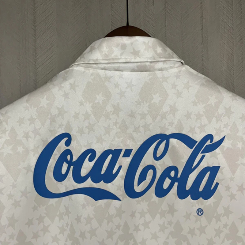 Camisa Cruzeiro Retro Coca-Cola 93/94 - Torcedor Masculina - Branco