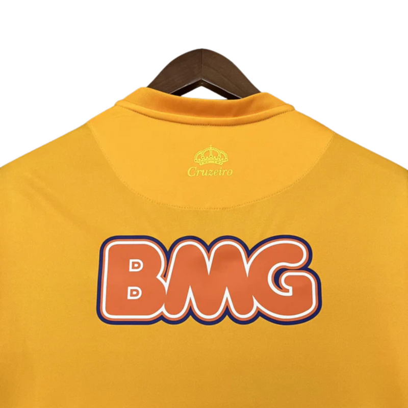 Camisa Cruzeiro Retro Goleiro 14/15 - Torcedor Masculina - Amarelo