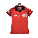 Camisa Flamengo LifeSyle 24/25 - Versão Torcedor Feminina - Vermelho e Branco
