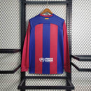 Camisa Barcelona Home Manga Longa 23/24 - Versão Torcedor