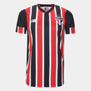 Camisa São Paulo II 24/25 - Torcedor Masculina - Vermelho, Branco e Preto