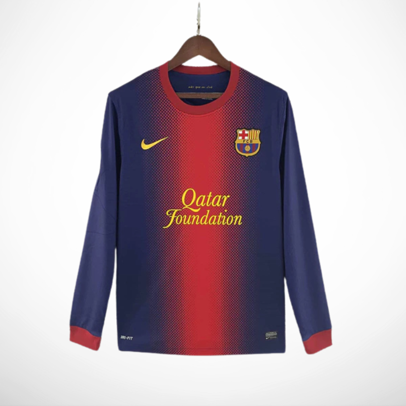 Camisa Barcelona Titular 12/13 - Versão Retro Manga Longa