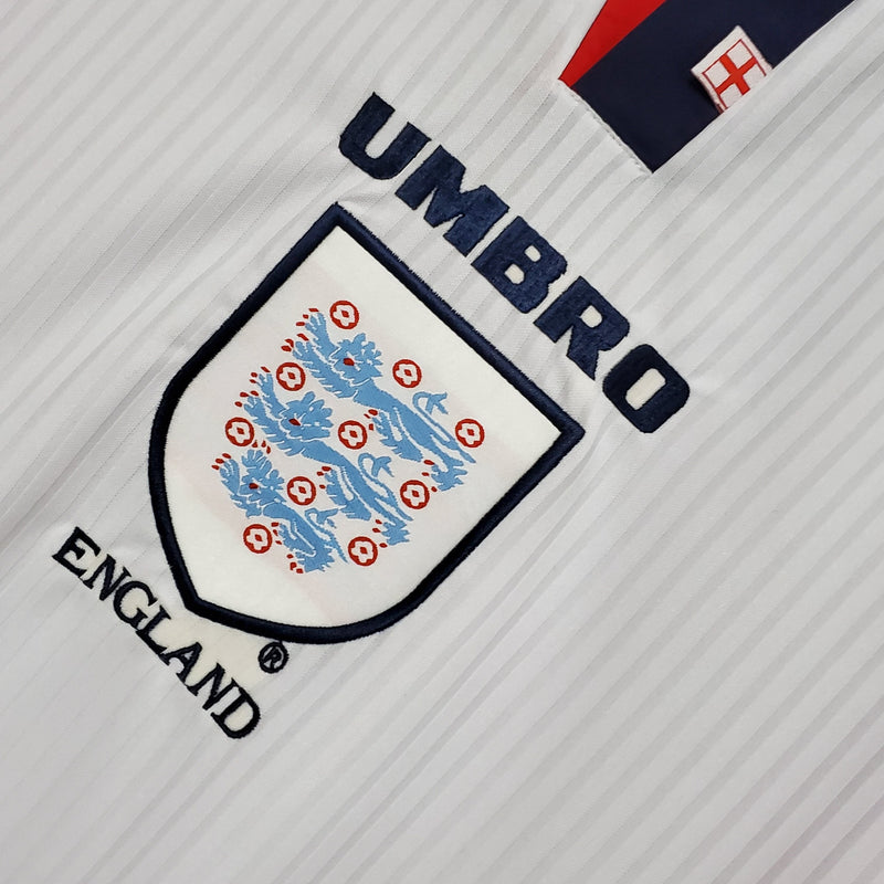 Camisa Inglaterra 98 - Versão Retro Manga Longa