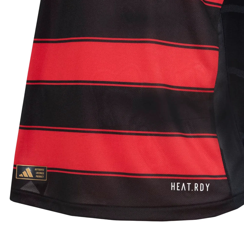 Camisa Flamengo Home 25/26 Jogador - Preta e Vermelha