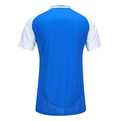 Camisa Cruzeiro Home 25/26 - Versão Feminina Azul C/Patrocínios