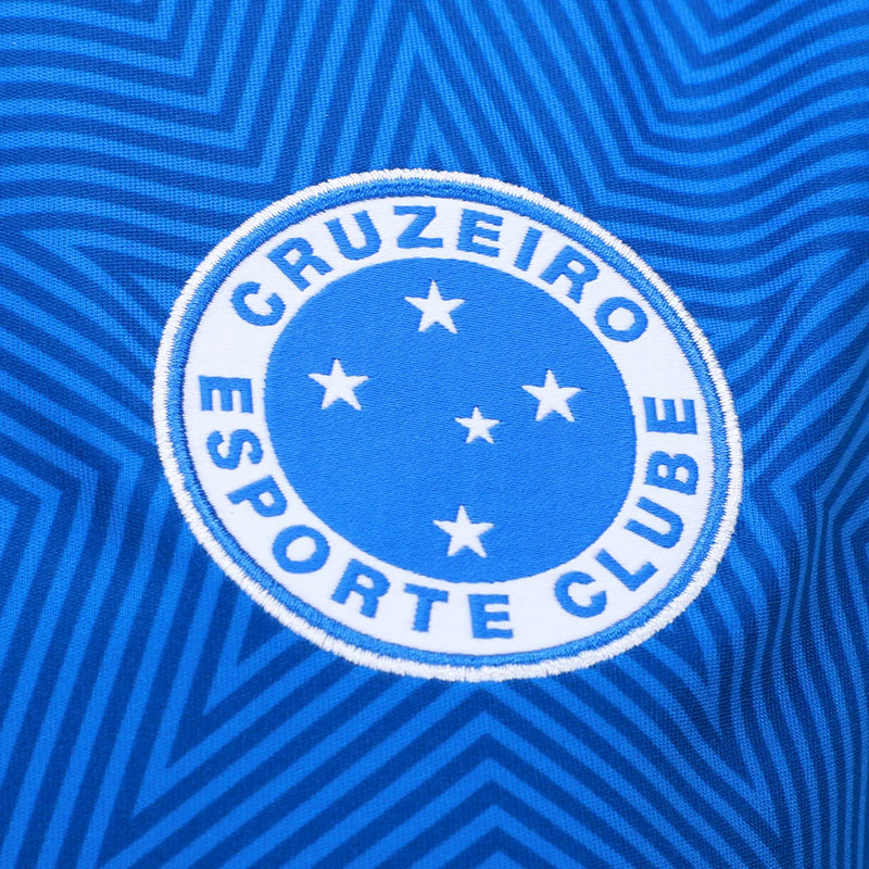 Camisa Cruzeiro Home 25/26 - Versão Feminina Azul C/Patrocínios