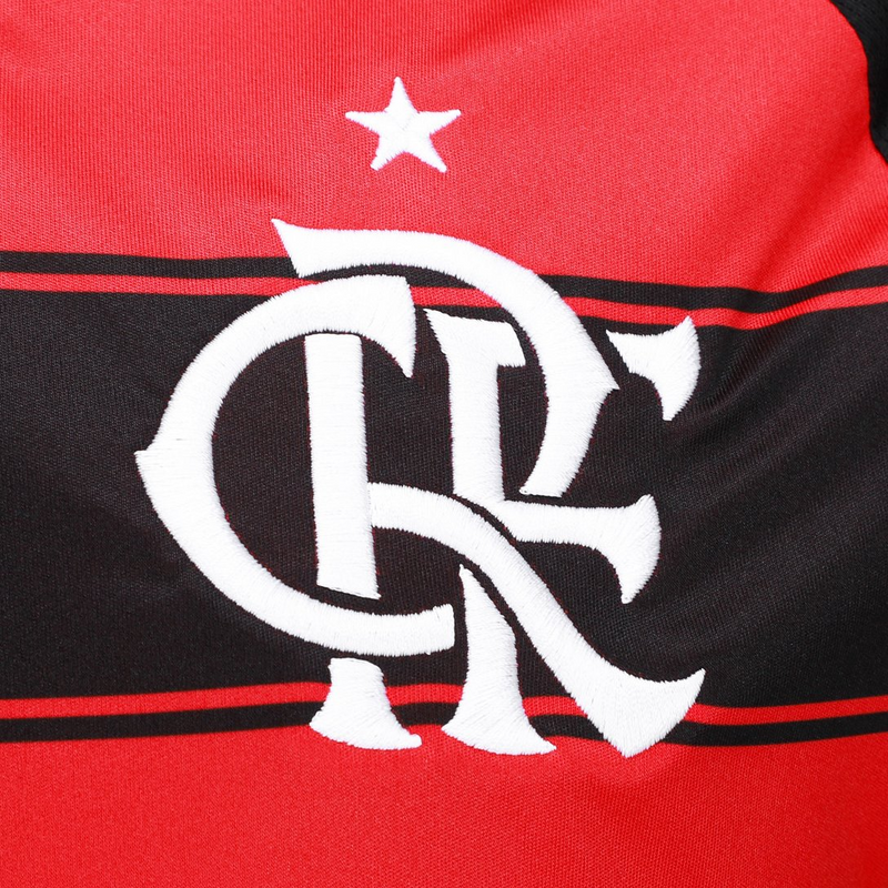 Camisa Flamengo Home 25/26 Manga Longa - Preto e Vermelho