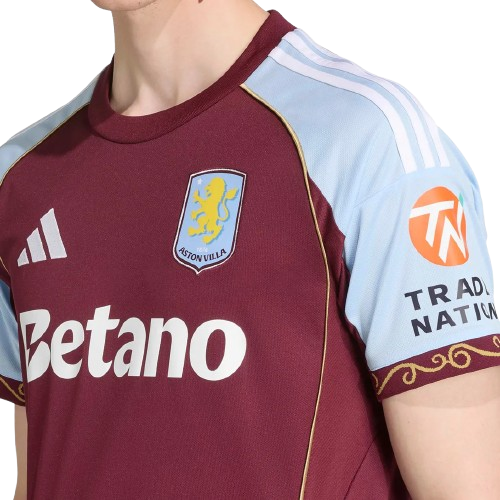 Camisa Aston Villa Home 25/26 Torcedor Adidas Masculina
