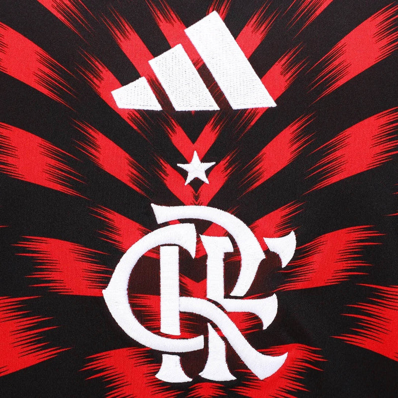 Camisa Flamengo Pré Jogo 25/26 - Vermelha e Preta