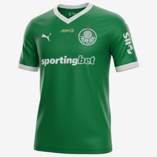 Camisa Puma Palmeiras 2025/26 I Com Patrocínios