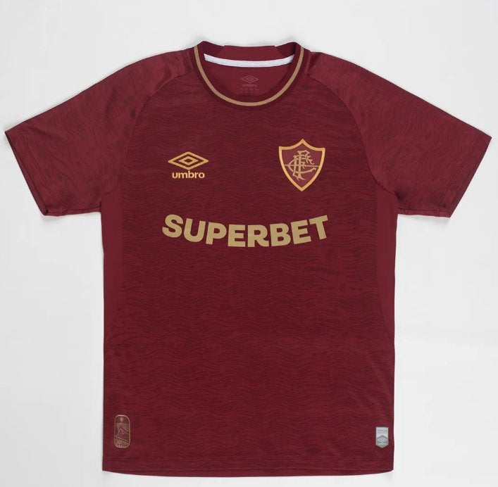 Camisa Fluminense 3 25/26 - Vinho e Dourado