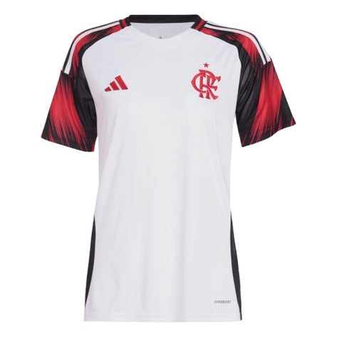 Camisa Flamengo Feminina Away 25/26 - Branca