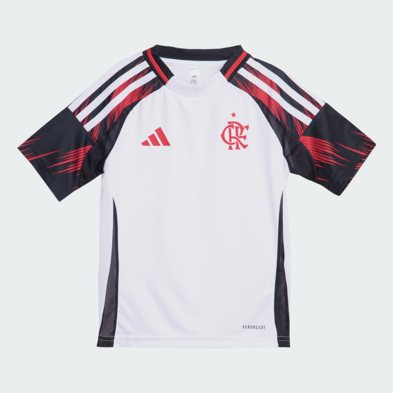 Conjunto Infantil Flamengo Away - 25/26 - Branco