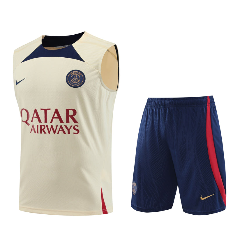 Kit Treino Regata PSG 23/24 - Creme