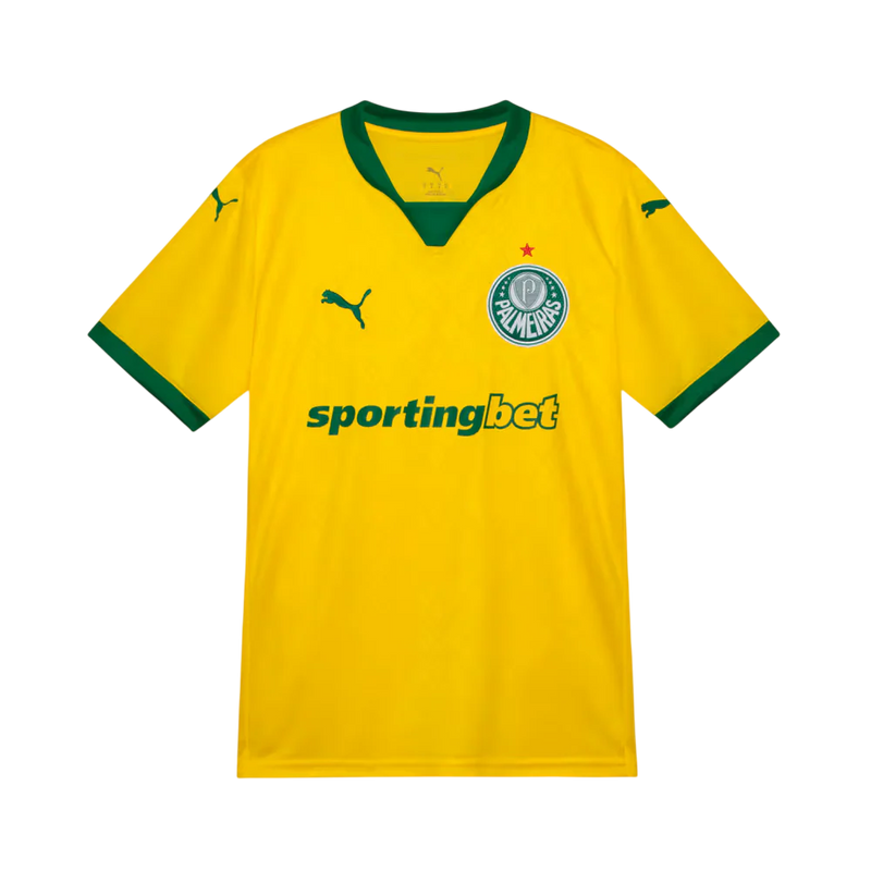 Camisa Palmeiras III 25/26 - Torcedor Masculina - Amarelo e Verde