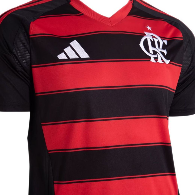 Camisa Flamengo Home 25/26 Jogador - Preta e Vermelha