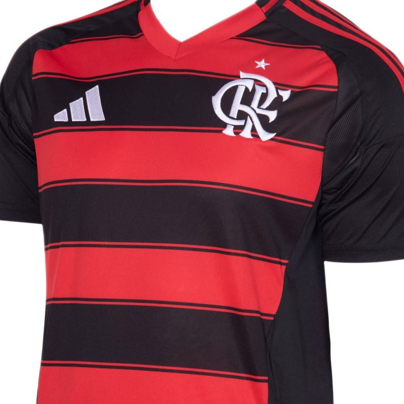 Camisa Flamengo Home 25/26 Jogador - Preta e Vermelha