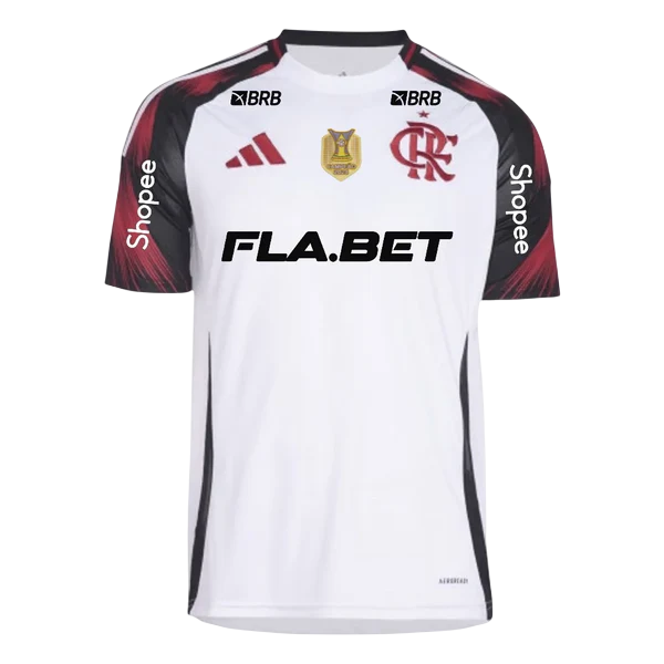 Camisa Flamengo II 25/26 - Patch + Patrocínios - Branca