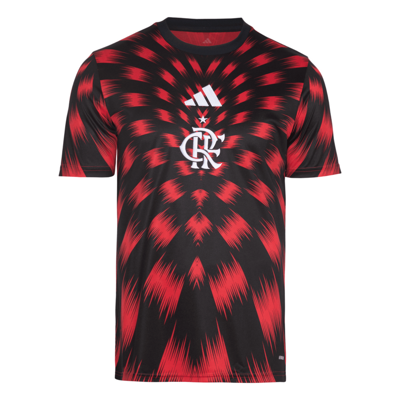 Camisa Flamengo Pré Jogo 25/26 - Vermelha e Preta