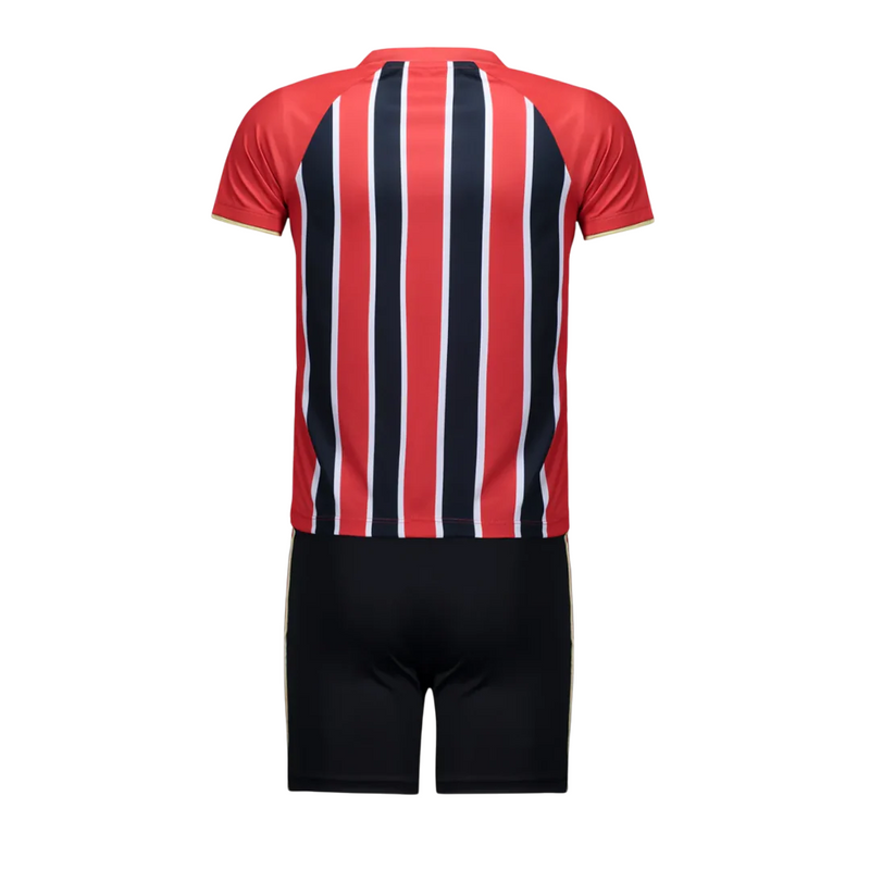 Conjunto Infantil São Paulo II 25/26  – Vermelho e Preto