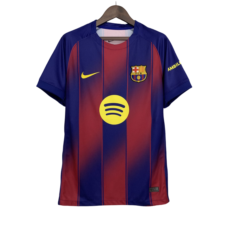 Camisa Barcelona I 25/26 - Torcedor Nike Masculina - Azul e Grená