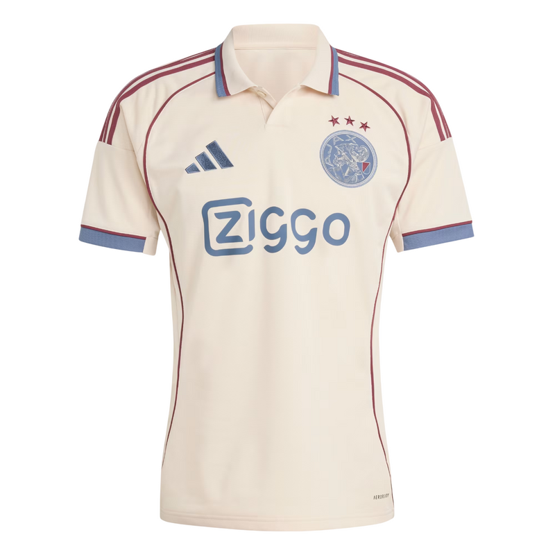 Camisa Ajax III Comemorativa 25/26 Adidas Masculina - Creme [PRÉ-VENDA]