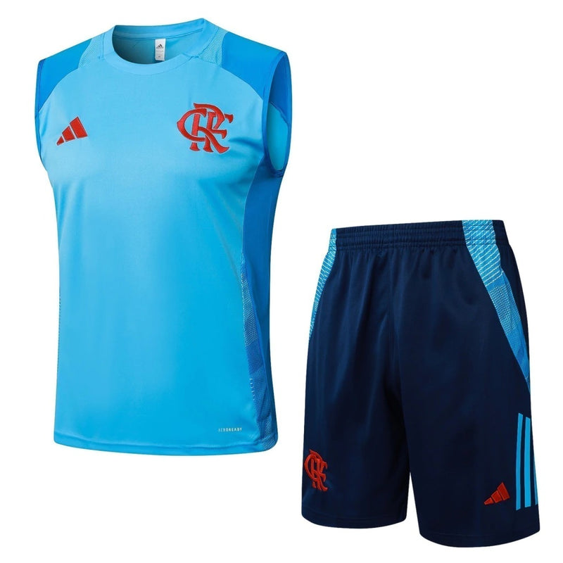 Conjunto Flamengo - Treino Regata 25/26 - Azul